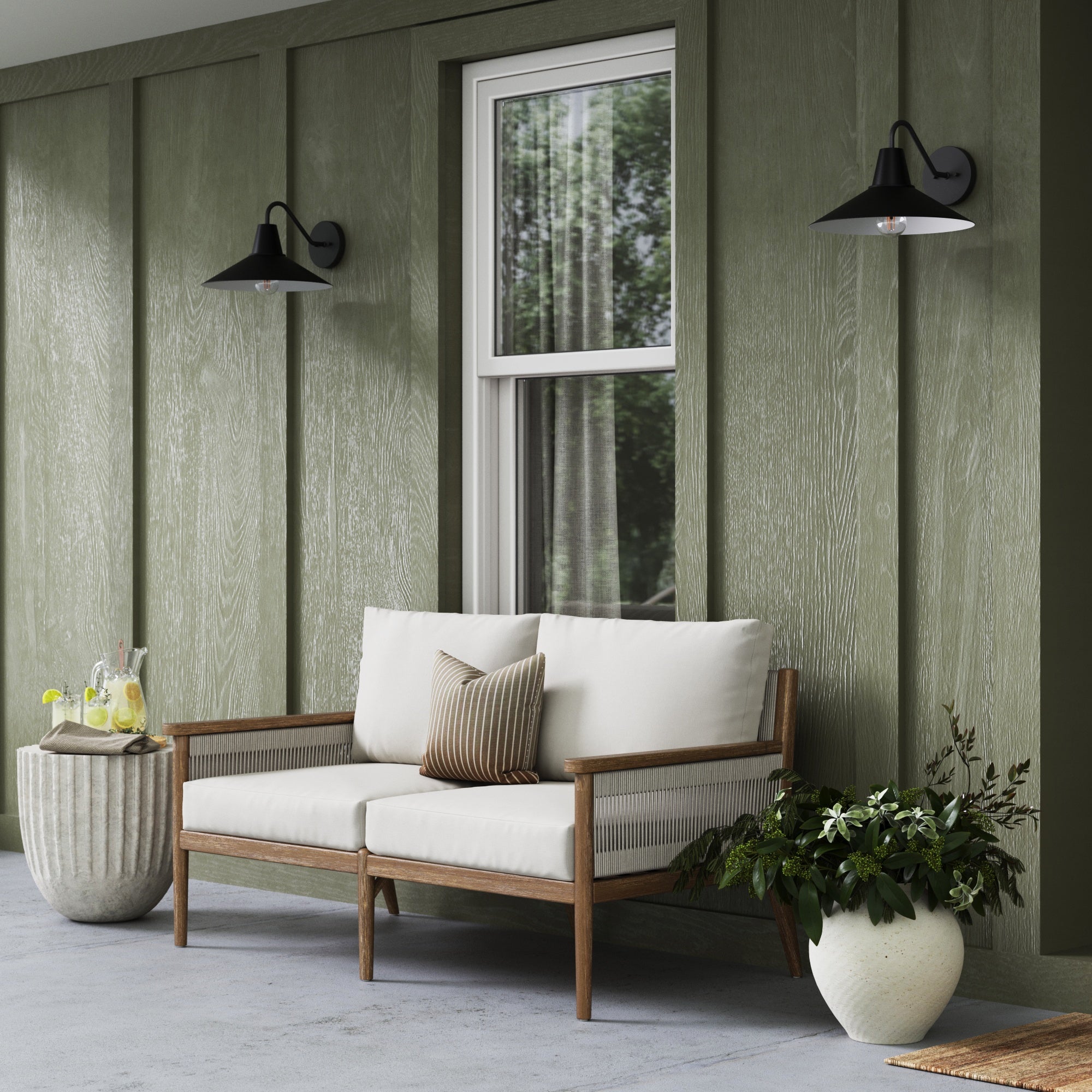 Indoor Outdoor Metal Decorative Wall Light - Nathan James