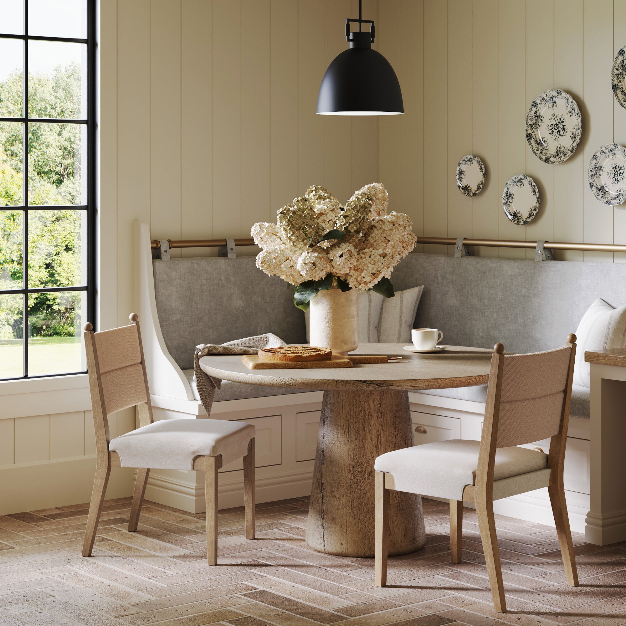 Boho Natural Flax & Seagrass Dining Chair (Set of 2) - Nathan James