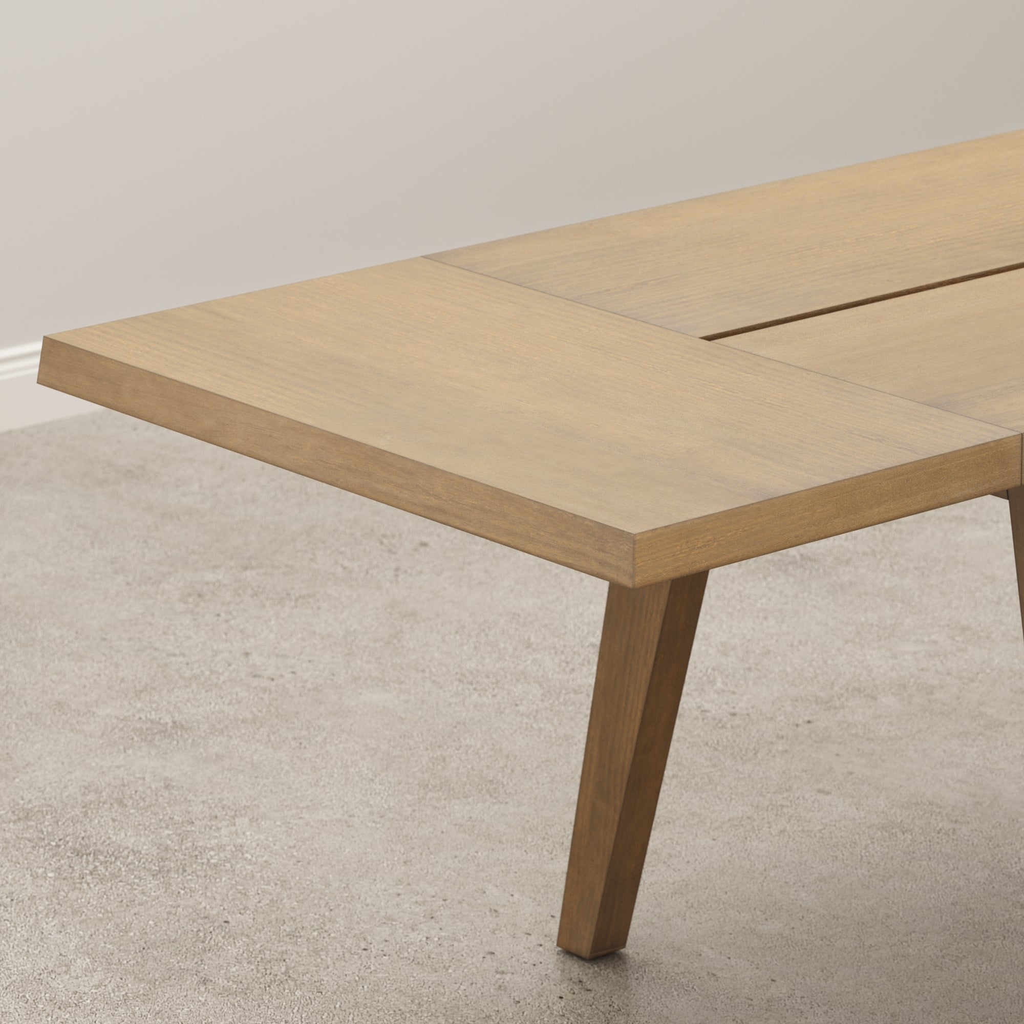 Modern Farmhouse Mango Wood Table Extension Light Brown - Nathan James
