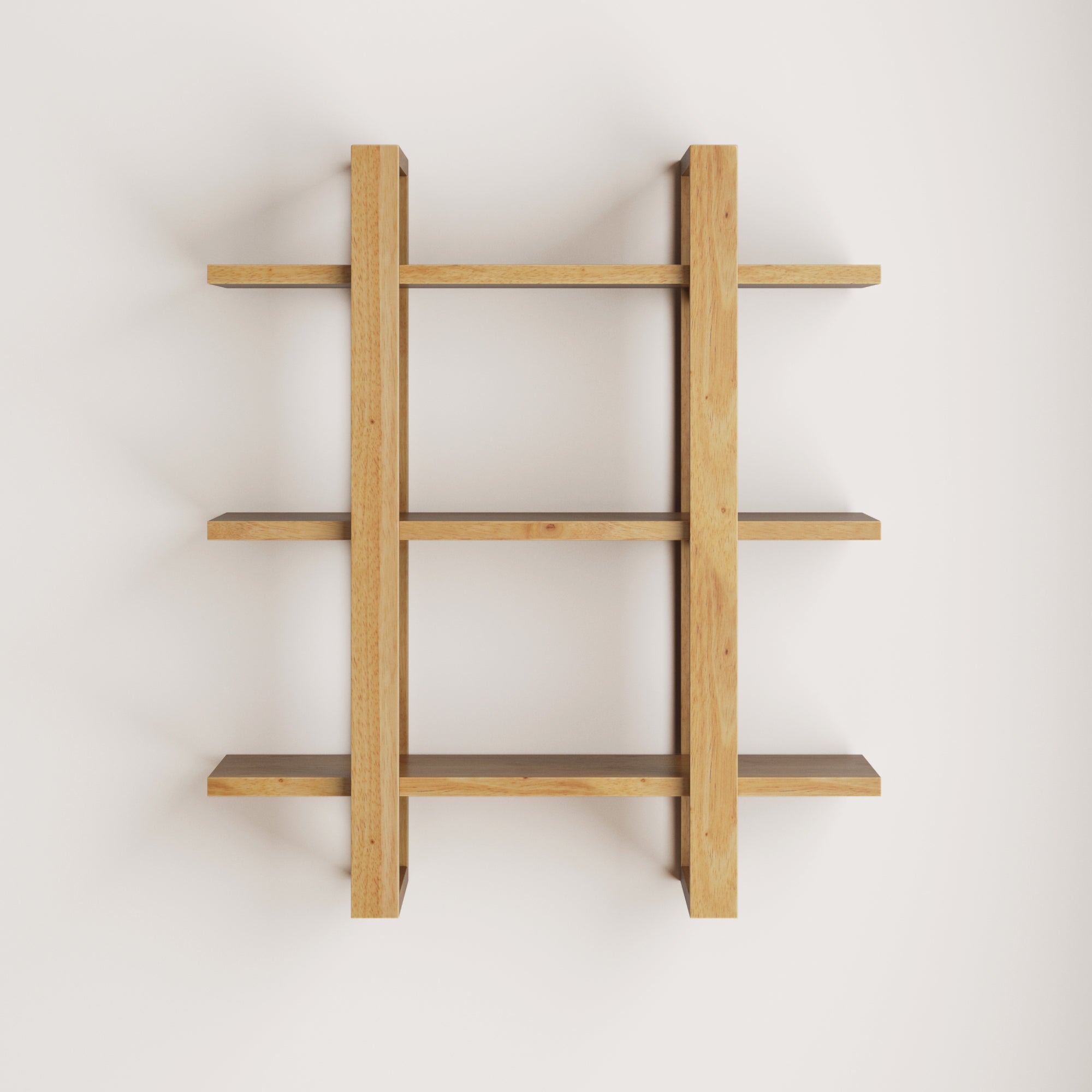 Solid Wood Adjustable Wall Shelf Warm Pine - Nathan James