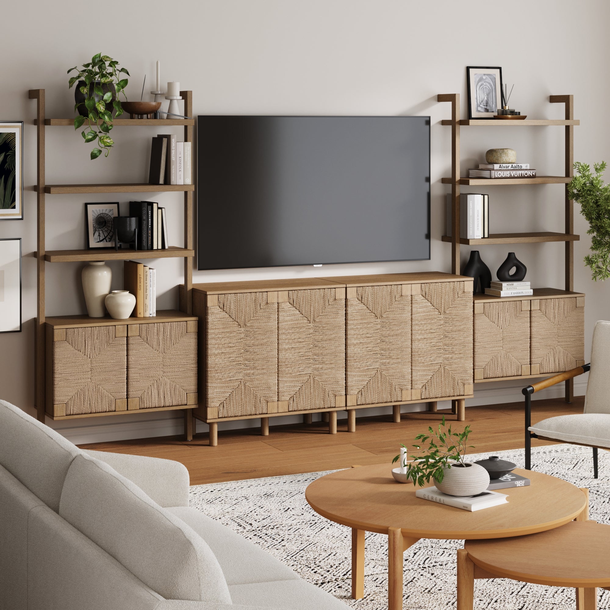 Seagrass Entertainment Center Brown - Nathan James