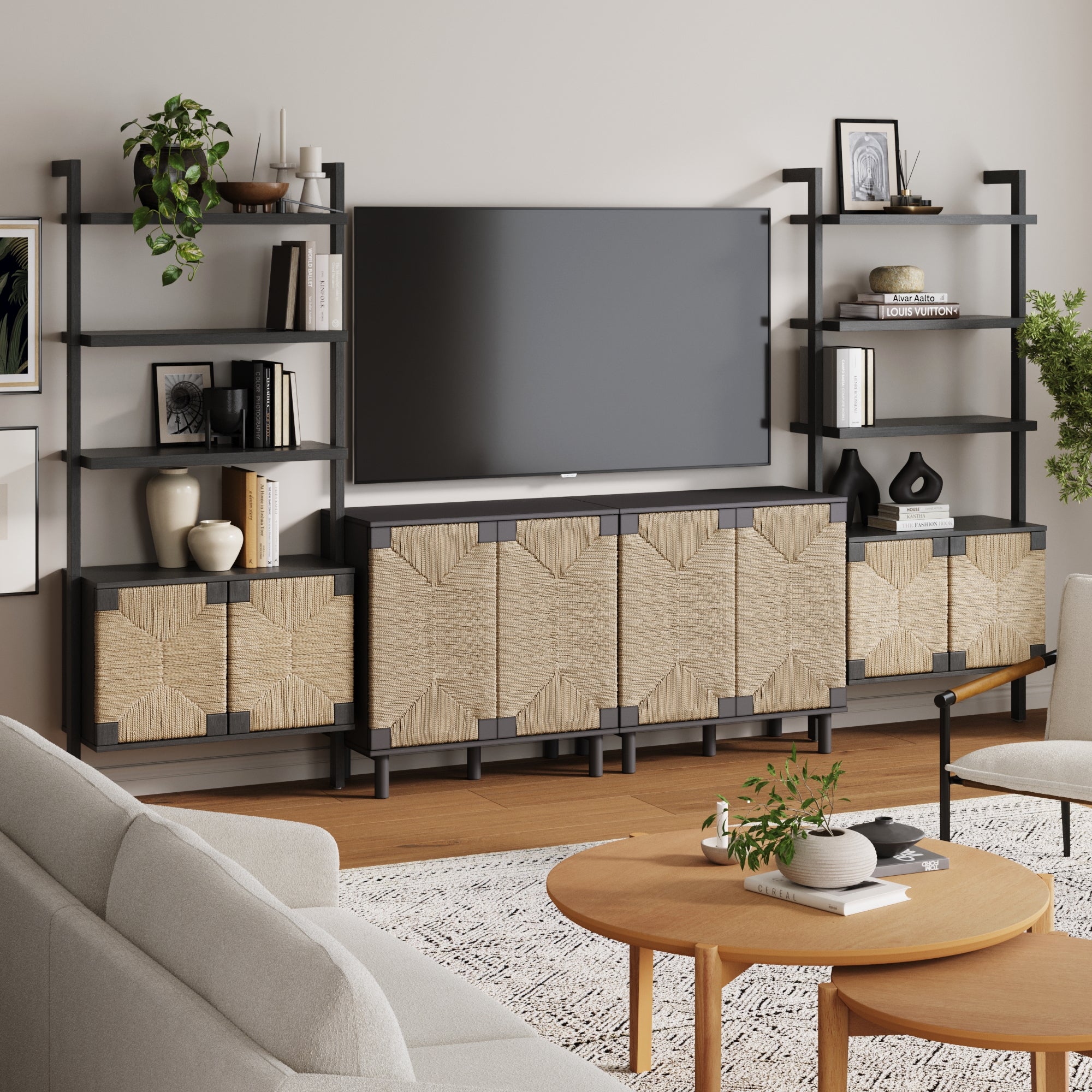 Seagrass Entertainment Center Black - Nathan James