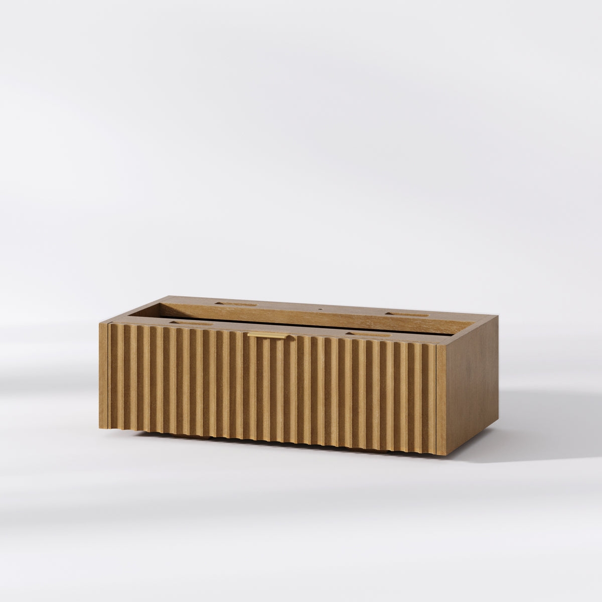Modern Stackable Fluted Dresser Drawer Light Browm - Nathan James