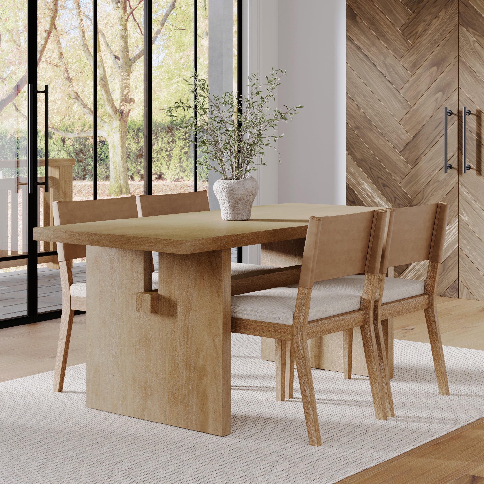 Farmhouse Dining Set (6 Chairs) - Nathan James