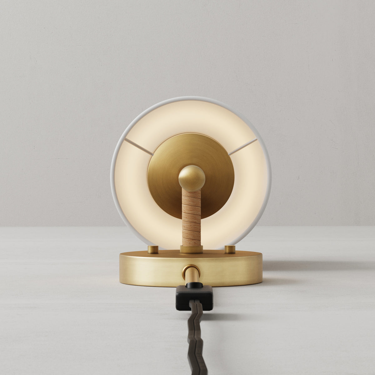 Coastal Vintaged Brass Wall Sconce with Fabric Shade (Set of 2) - Nathan James