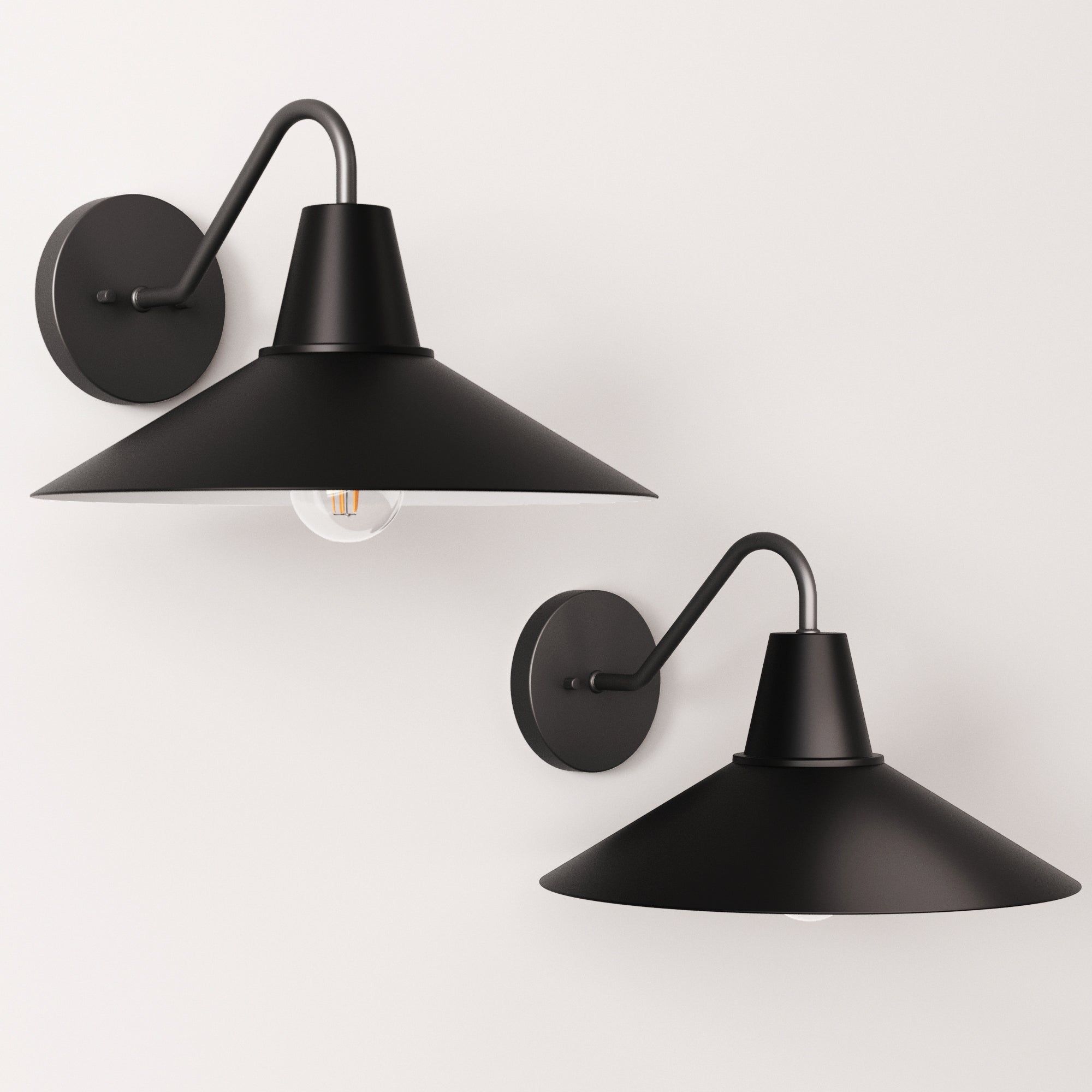 Indoor or Outdoor Metal Decorative Wall Light (Set of 2) - Nathan James