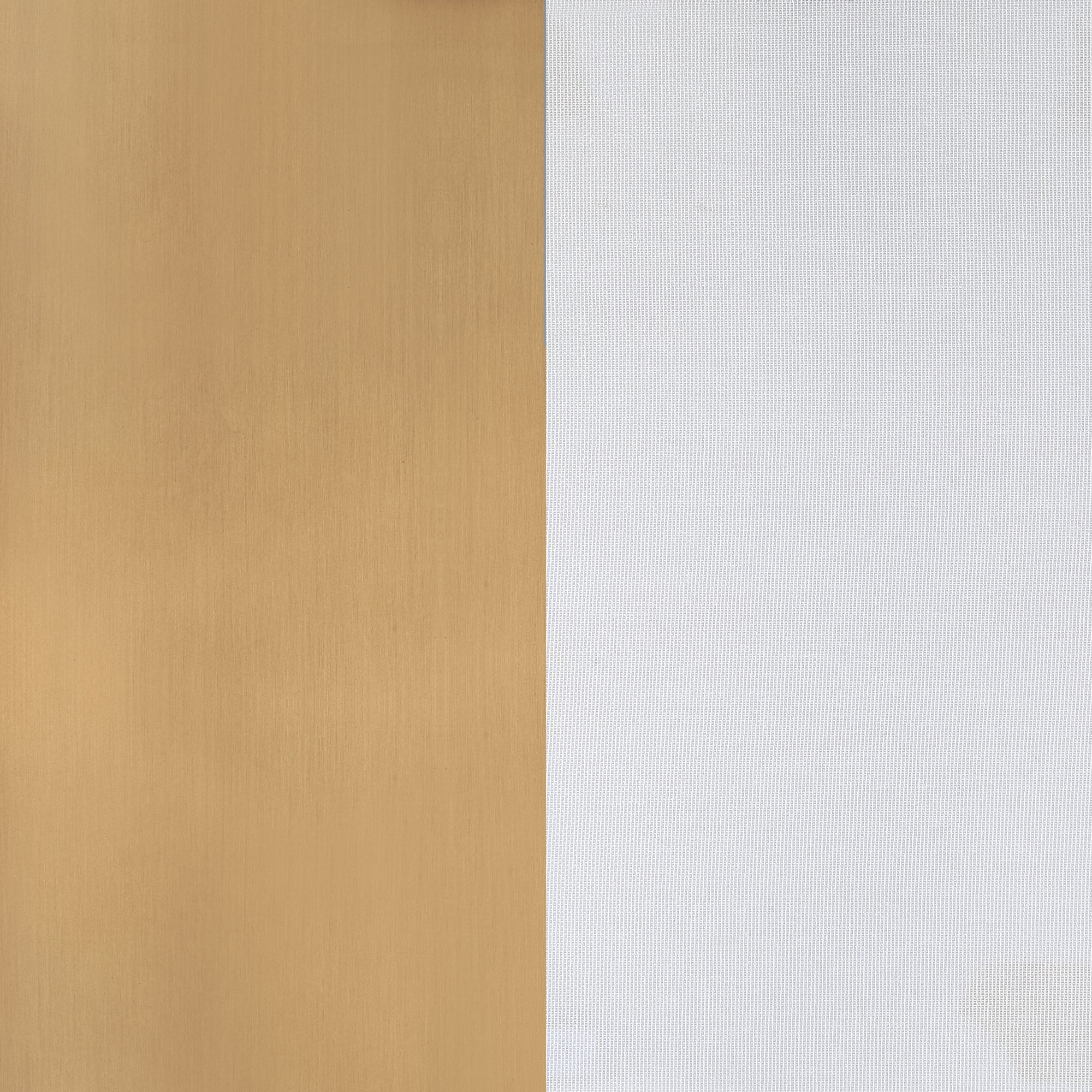A vertically split surface with the left half in a light wood texture and the right half in a plain white, smooth texture.