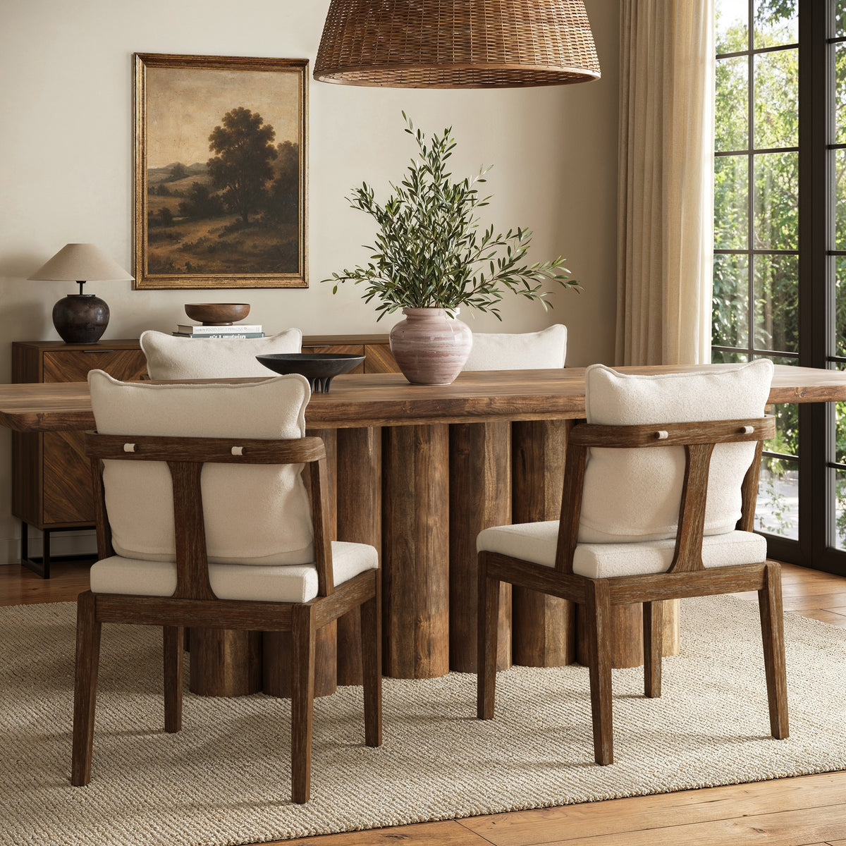 Solid wood frame