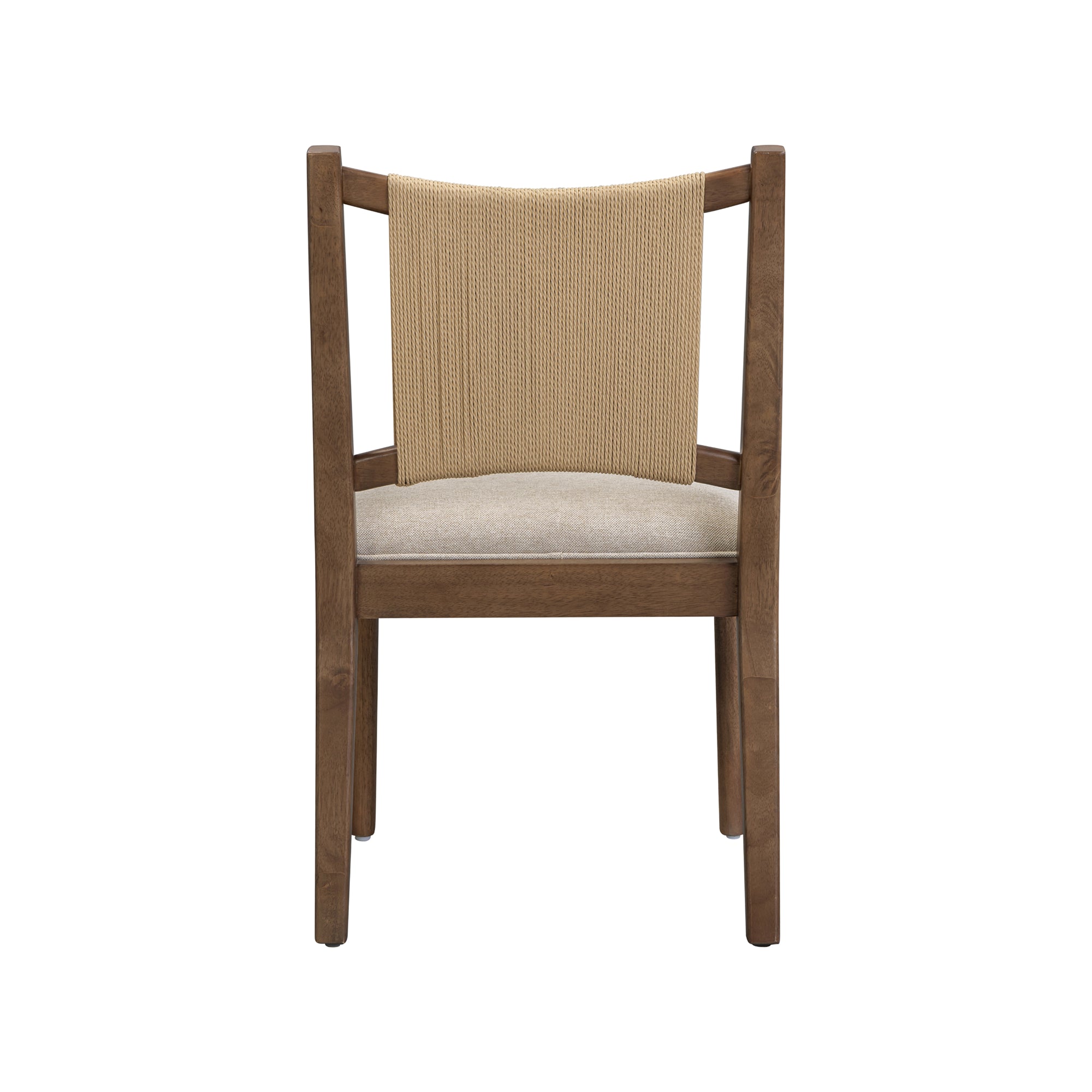 Arched Back Seagrass Dining Chair Medium Brown - Nathan James