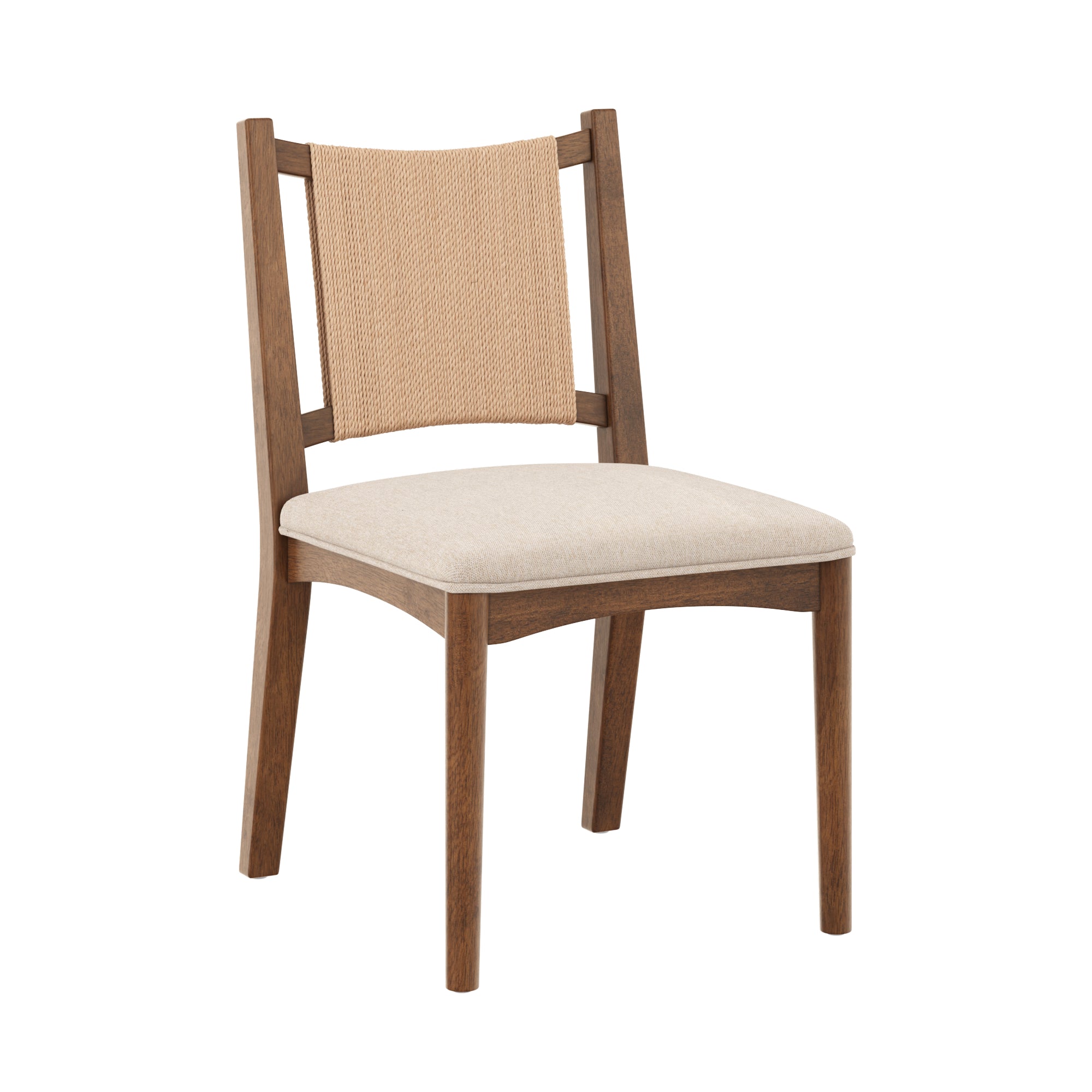 Arched Back Seagrass Dining Chair Medium Brown - Nathan James
