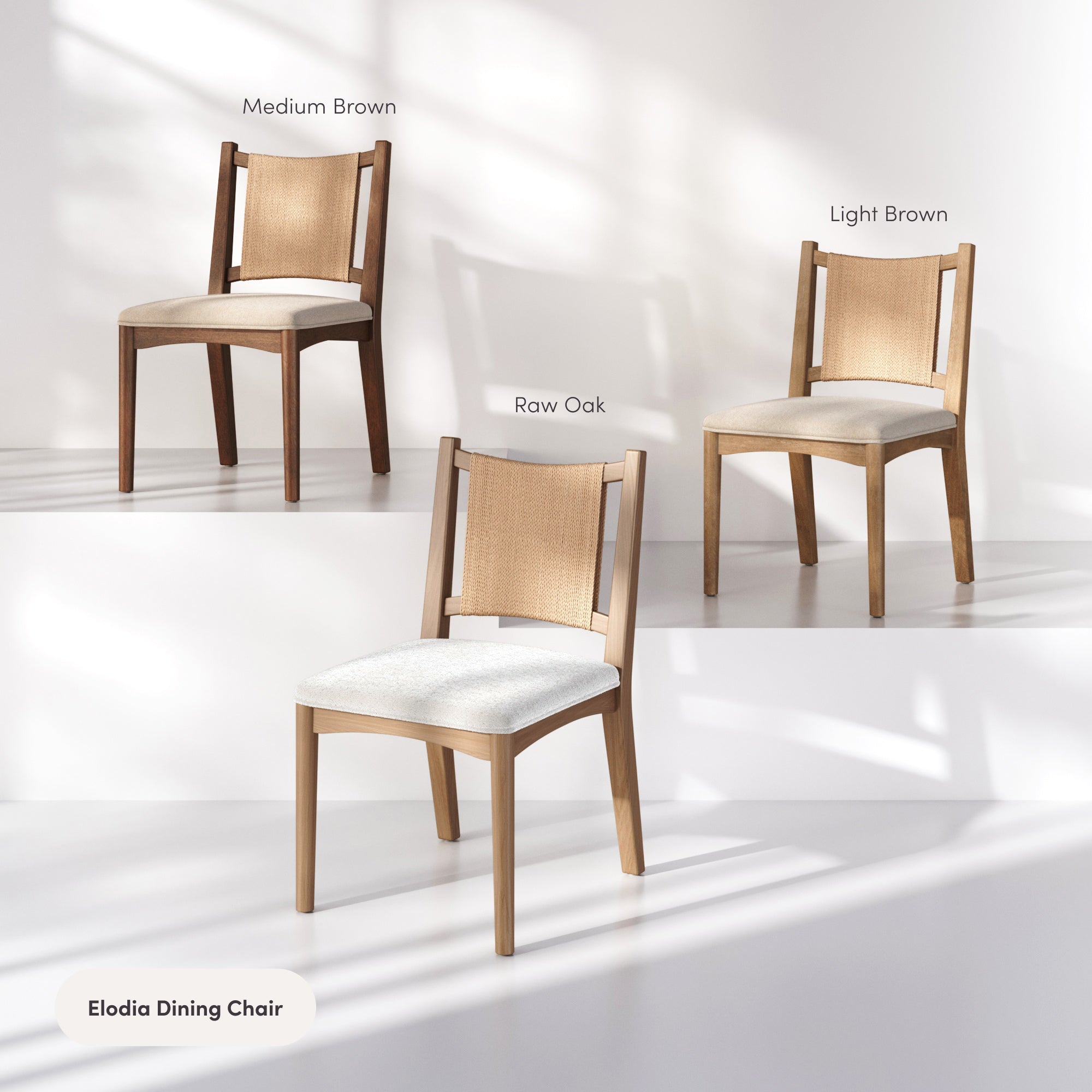 Arched Back Seagrass Dining Chair Medium Brown - Nathan James