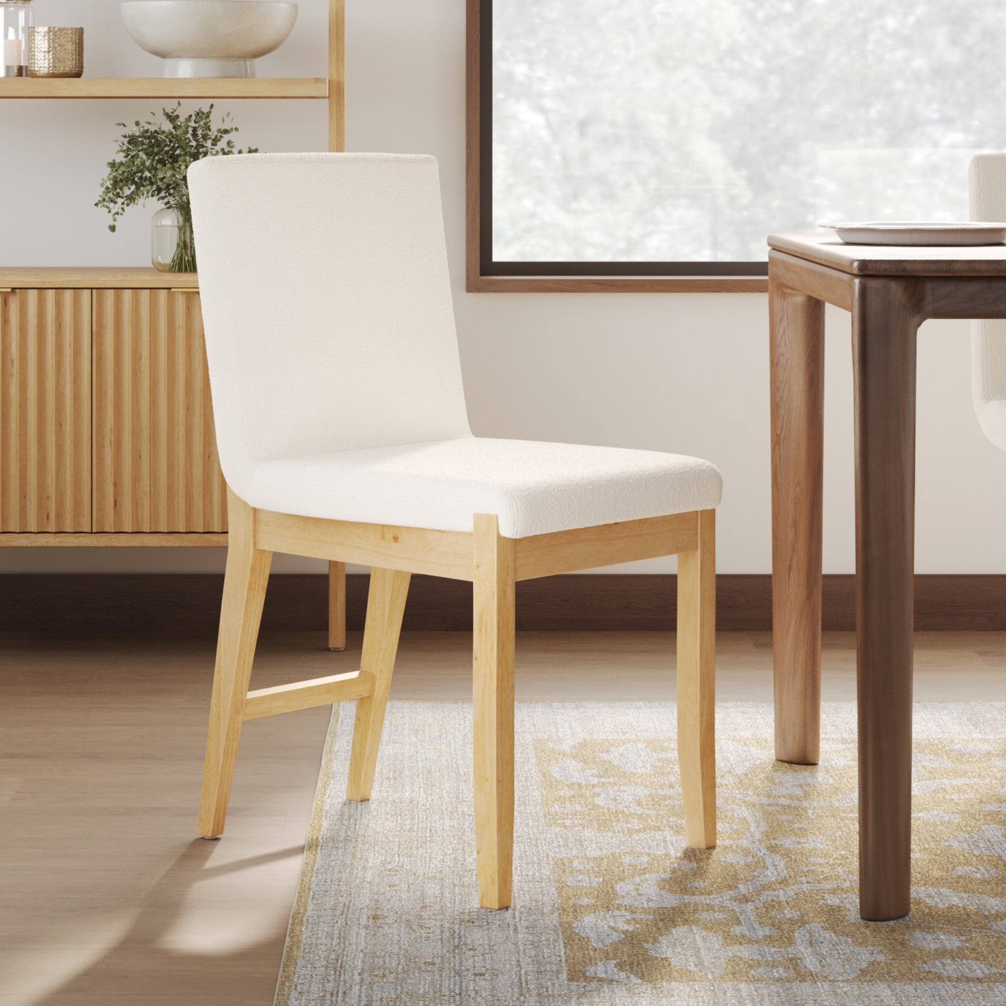 Exposed Back Dining Chair Brushed Warm Pine - Nathan James