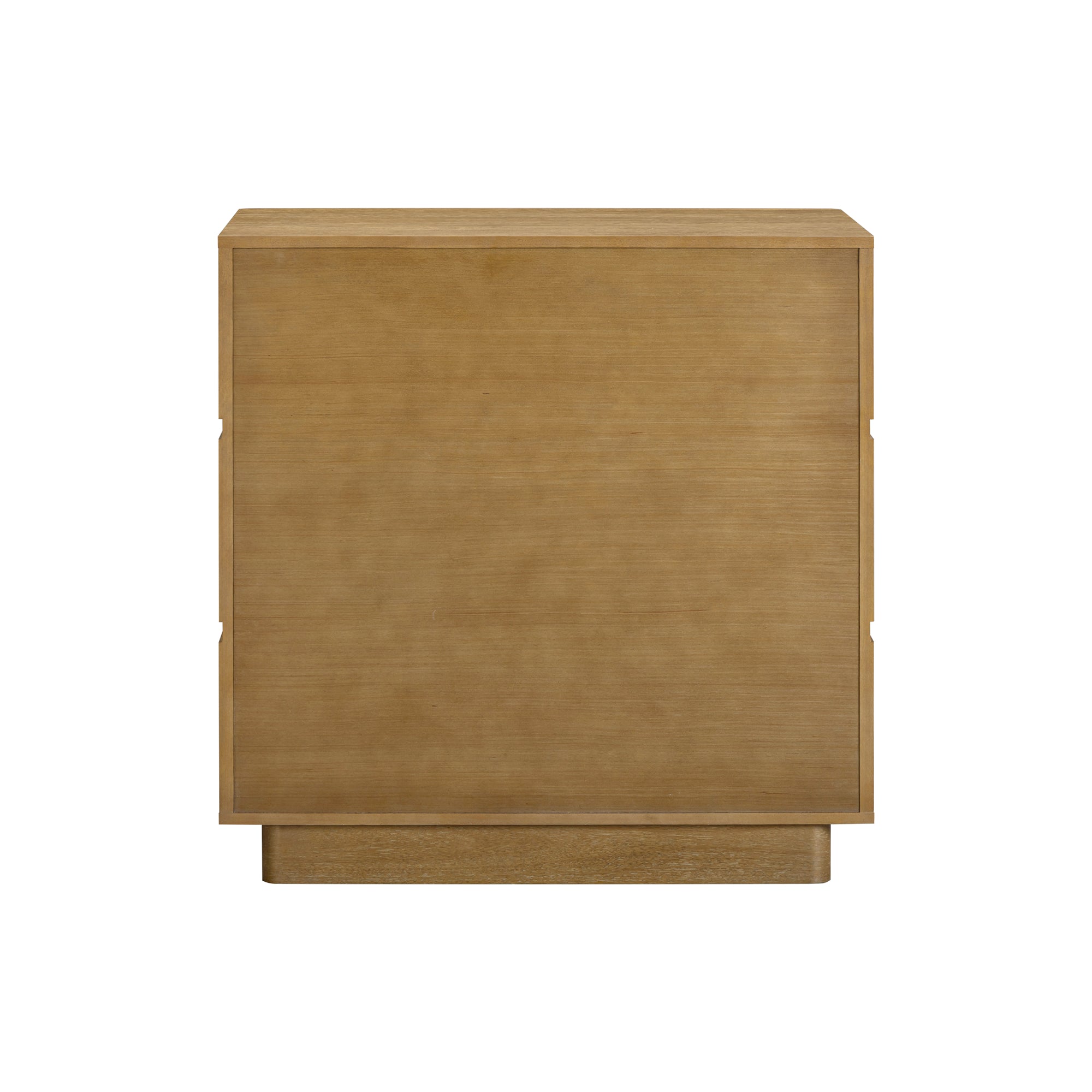 Wooden Modern 3-Drawer Dresser or Oversized Nightstand Light Brown Set of 3 - Nathan James