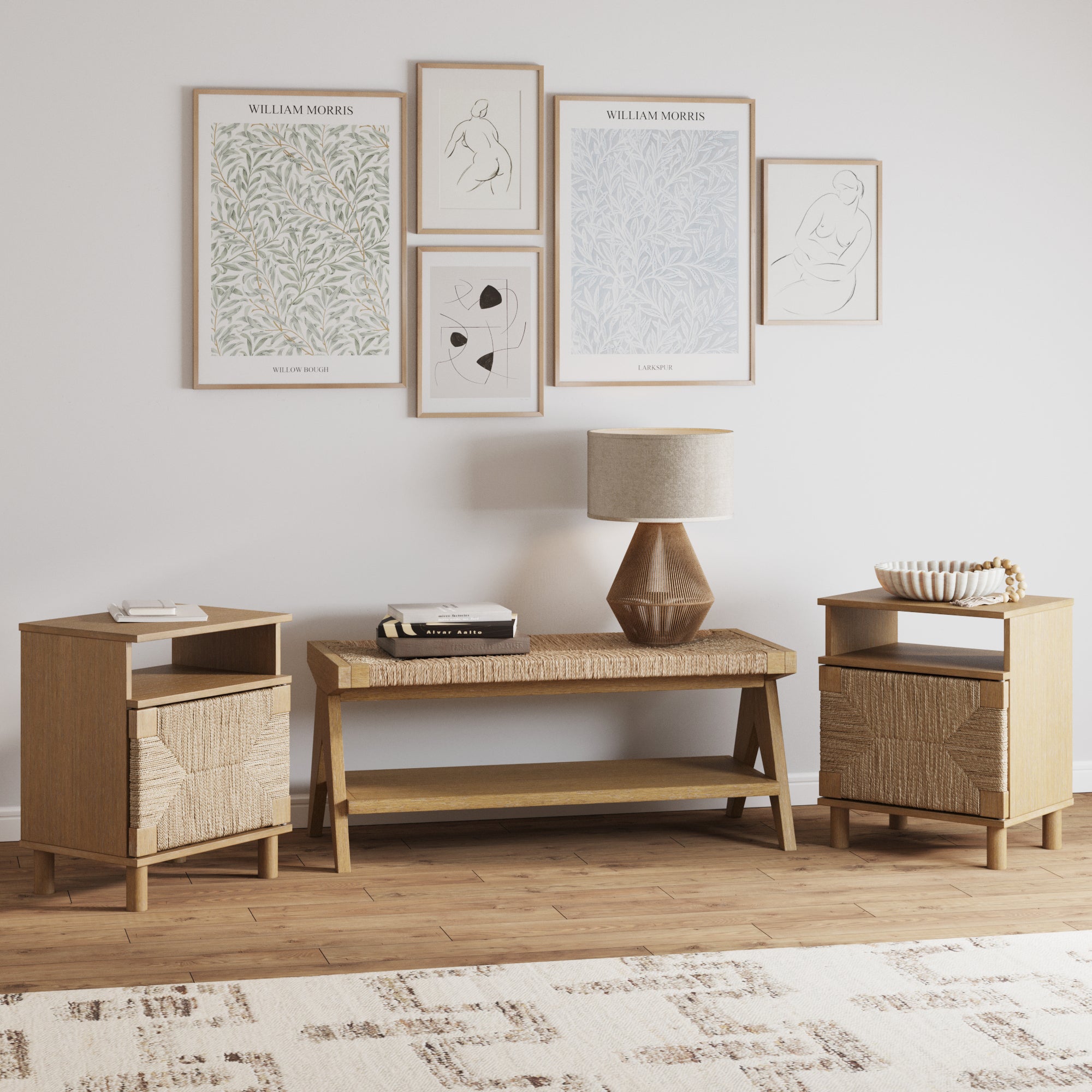 Boho Bedroom Set Light Brown - Nathan James