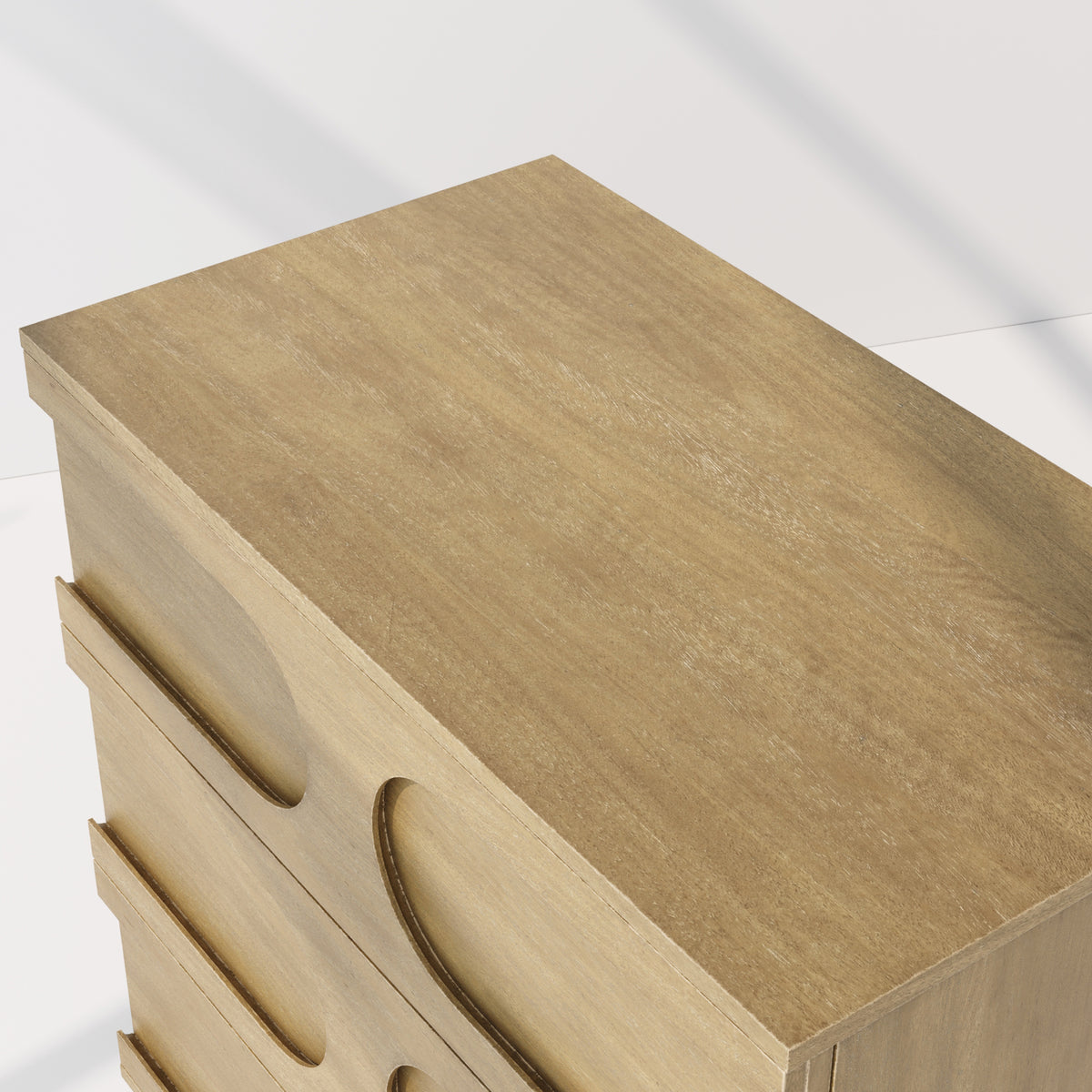 Mid-Century Modern Wood Stackable 3-Drawer Dresser Brown - Nathan James