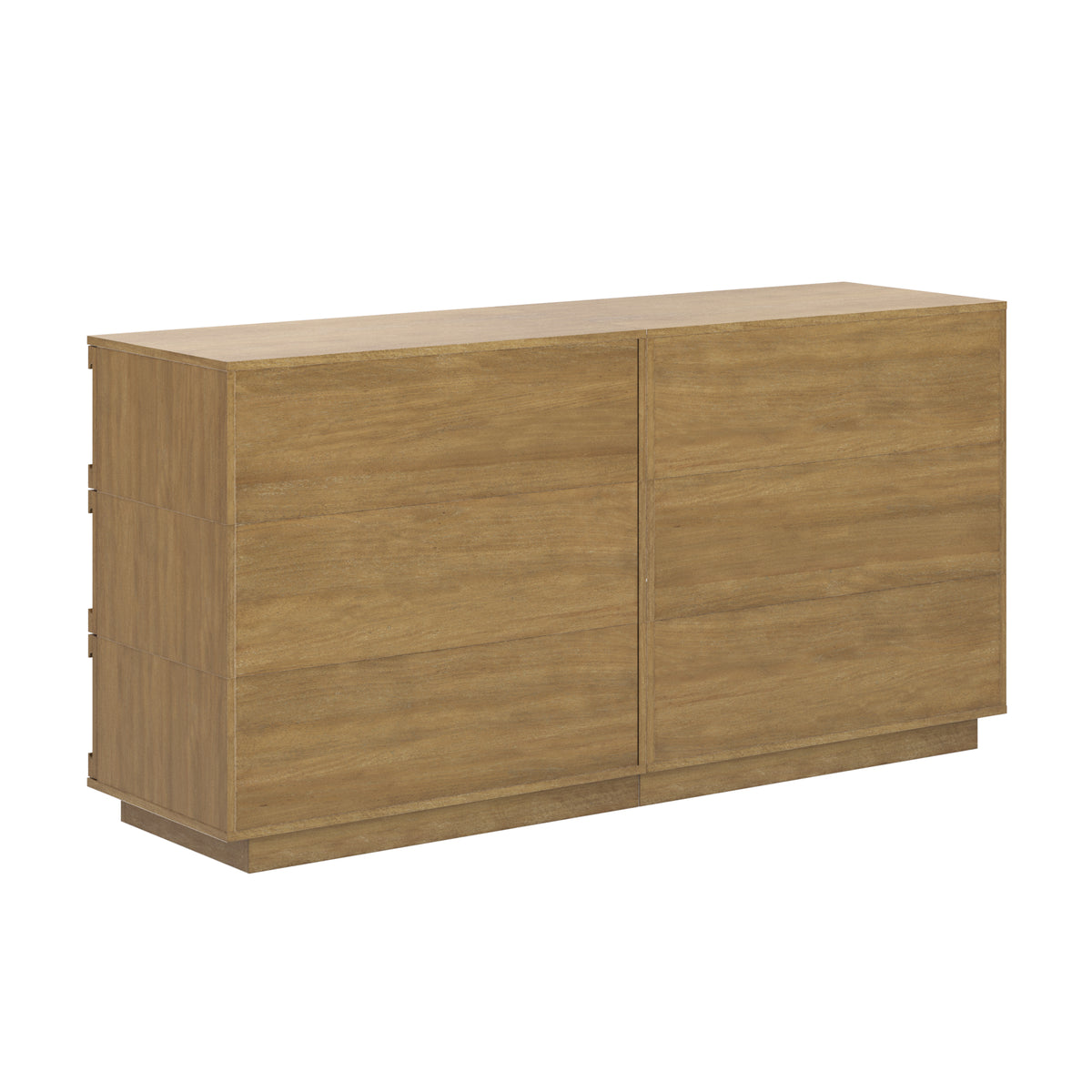 Mid-Century Modern Wood Stackable 6-Drawer Dresser Brown - Nathan James