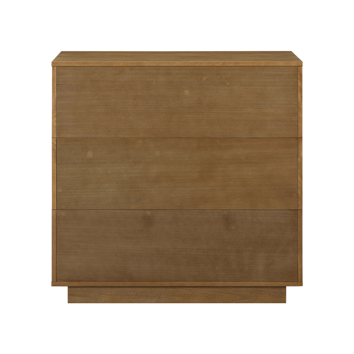 Modern Wood Stackable 3-Drawer Wavy Dresser Light Brown - Nathan James