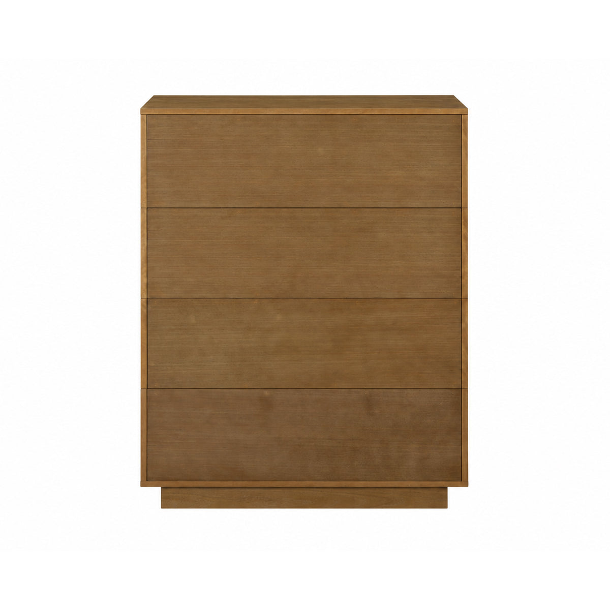 Modern Wood 4-Drawer Geometric Dresser Light Brown - Nathan James