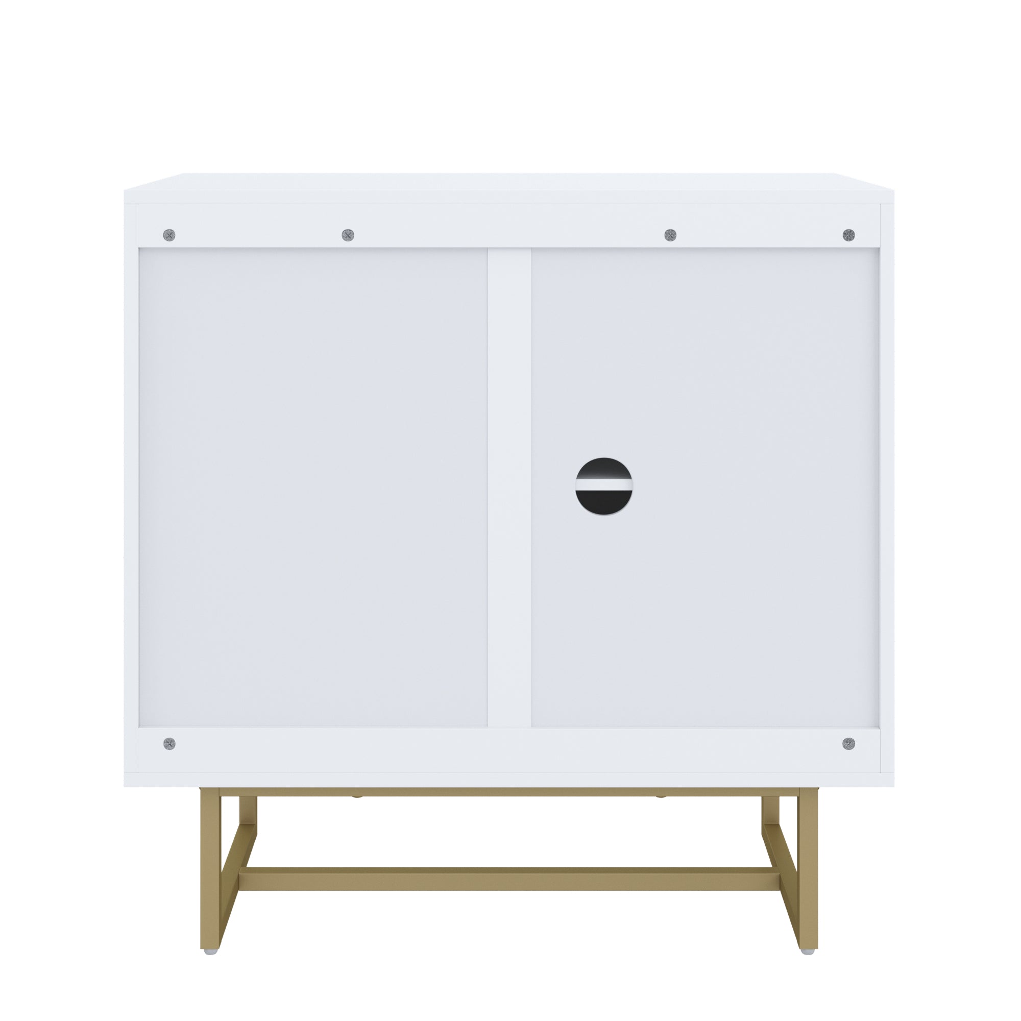 Wood & Rattan Storage Cabinet White - Nathan James