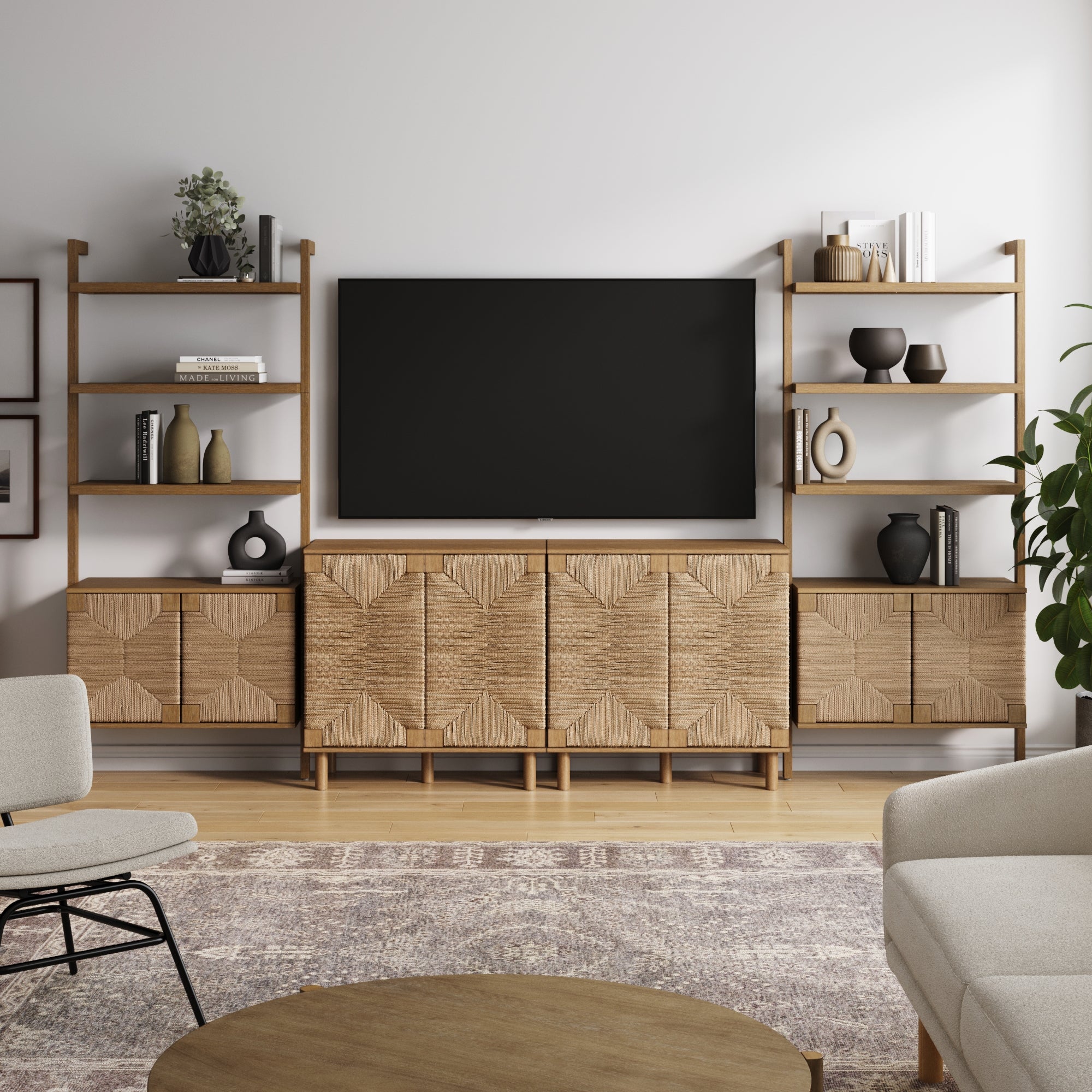 Seagrass Entertainment Center Brown - Nathan James