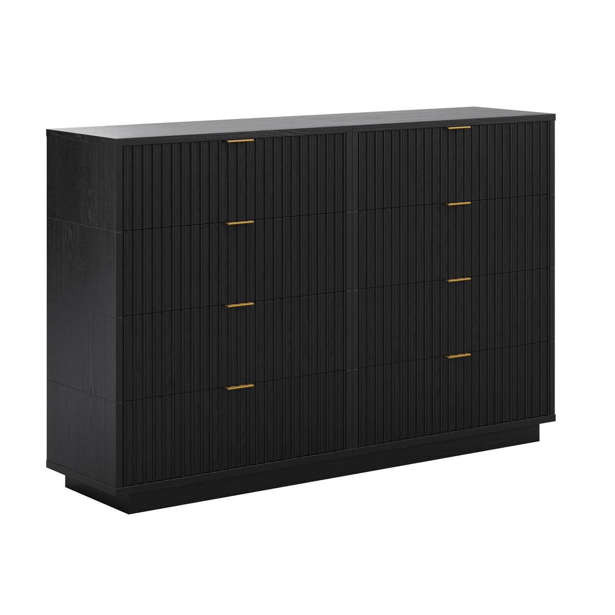 Modern Stackable 8-Drawer Modular Dresser Black Oak - Nathan James