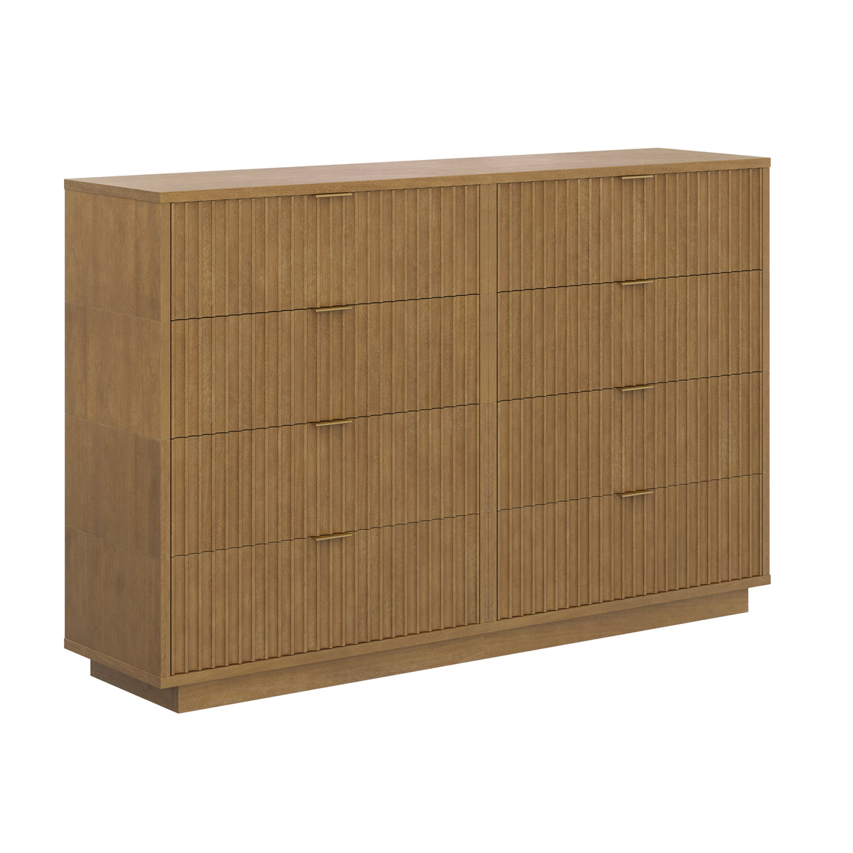Modern Stackable 8-Drawer Modular Dresser Light Brown - Nathan James