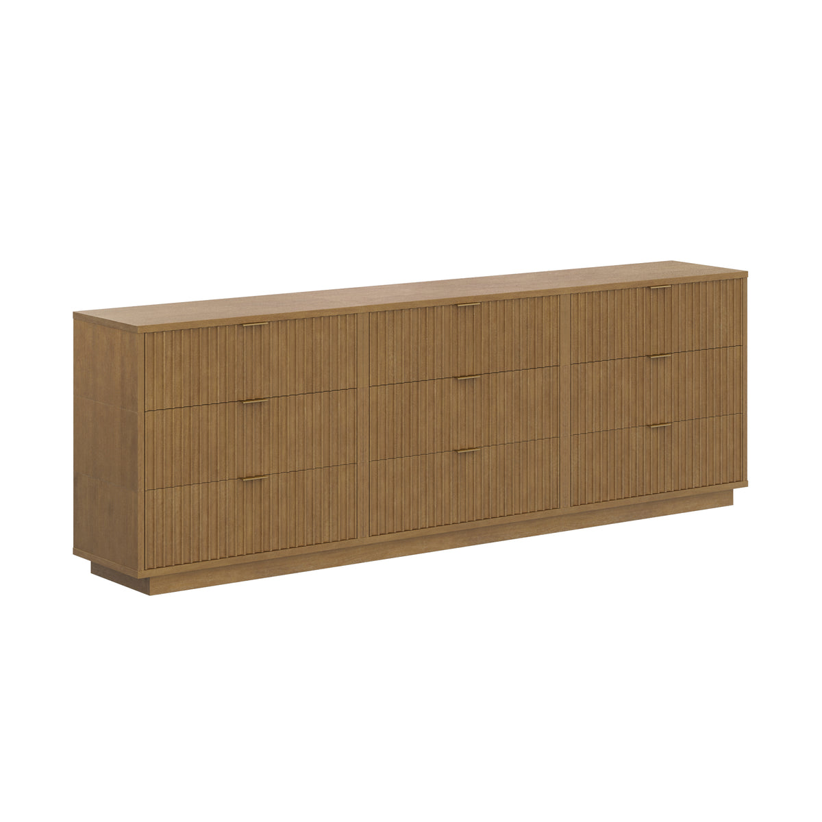 Modern Stackable 9-Drawer Modular Dresser Light Brown - Nathan James